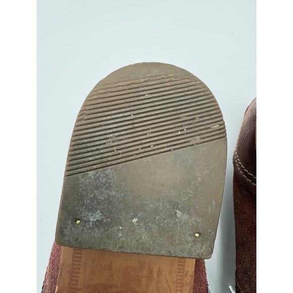 Clarks Artisan Ankle Booties Womens 9 M Burgundy Side Zip Low Heel - Picture 10 of 12